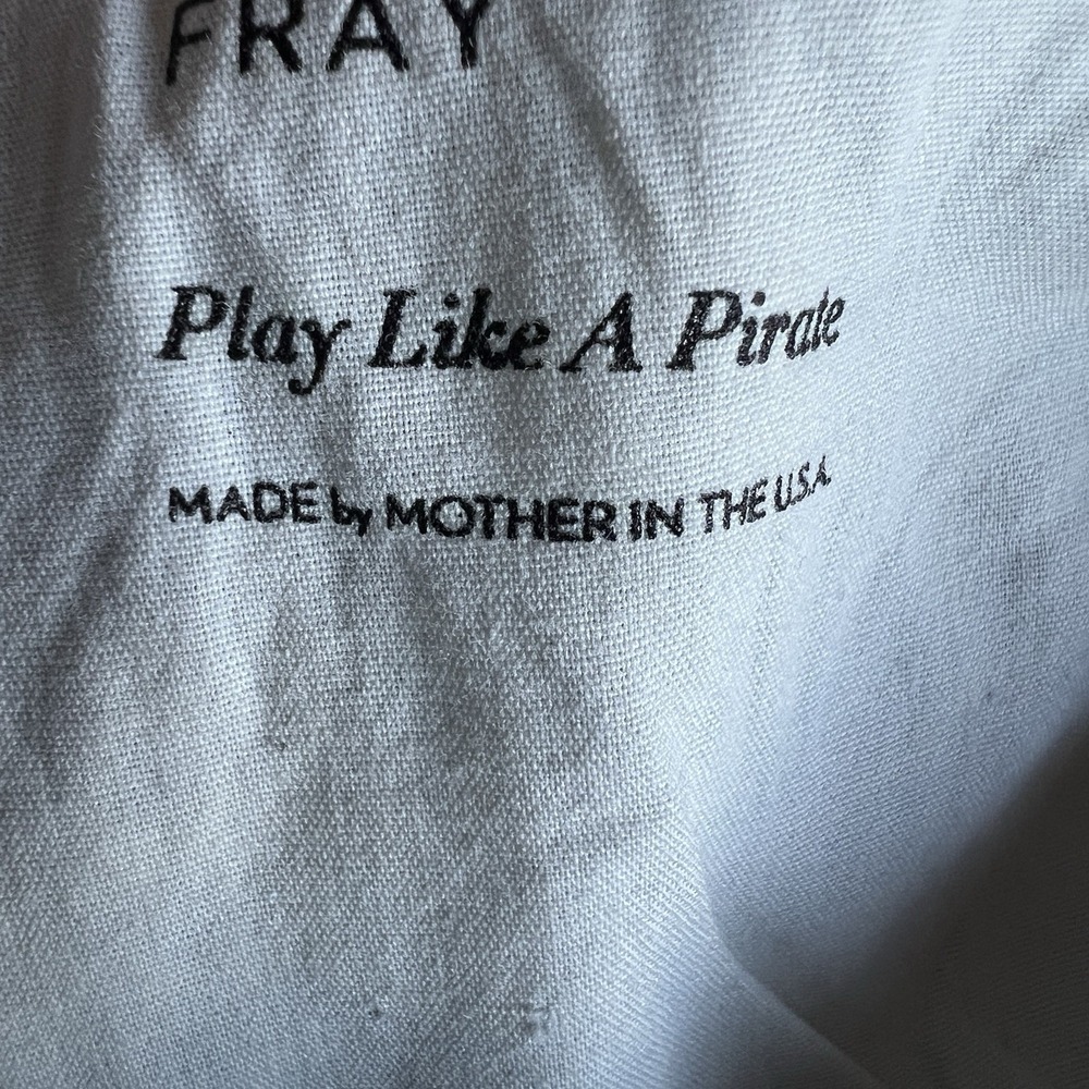 MOTHER The Tripper Ankle Fray Jeans Size 29 Blue Play Like A Pirate Wash Raw Hem - Picture 7 of 16